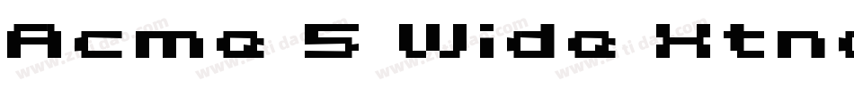 Acme 5 Wide Xtnd字体转换